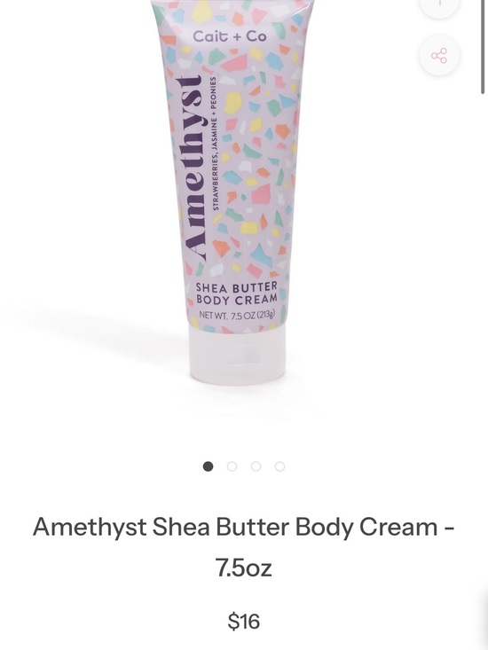 Other - Cait + Co Amethyst Shea Butter Body Cream